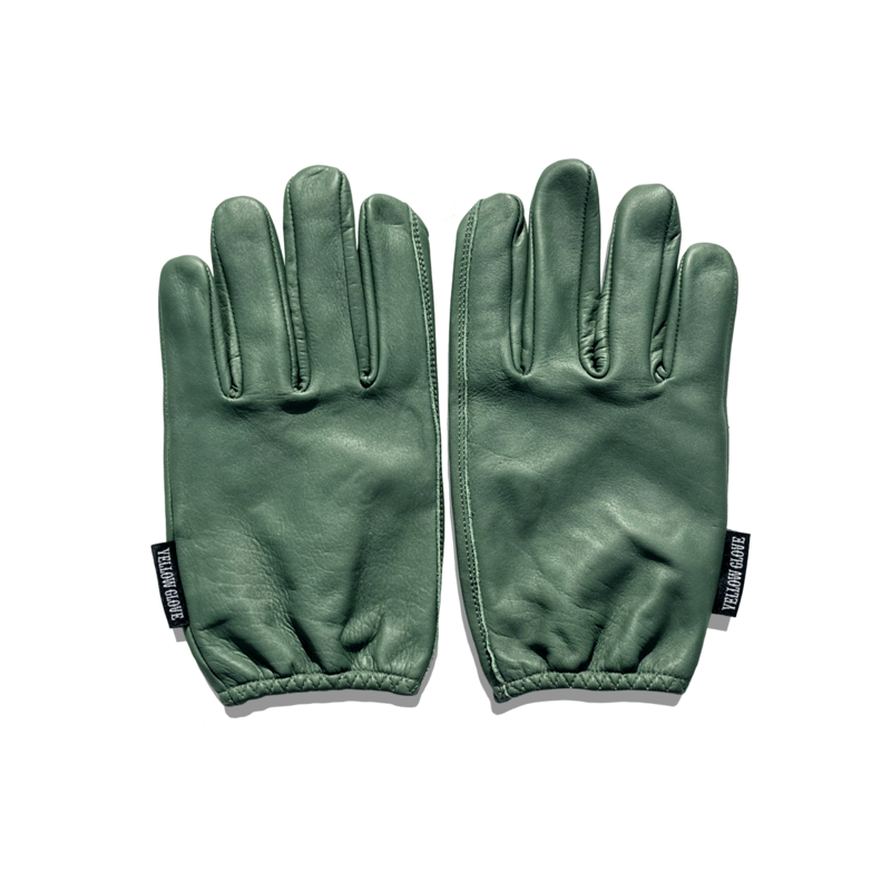 SHORT GLOVE / MILITARY GREEN | Yellow Glove