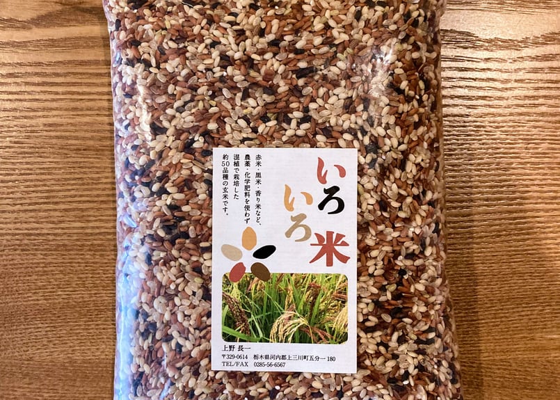 いろいろ米 1kg 50品種以上の玄米 農薬・化学肥料不使用 栃木