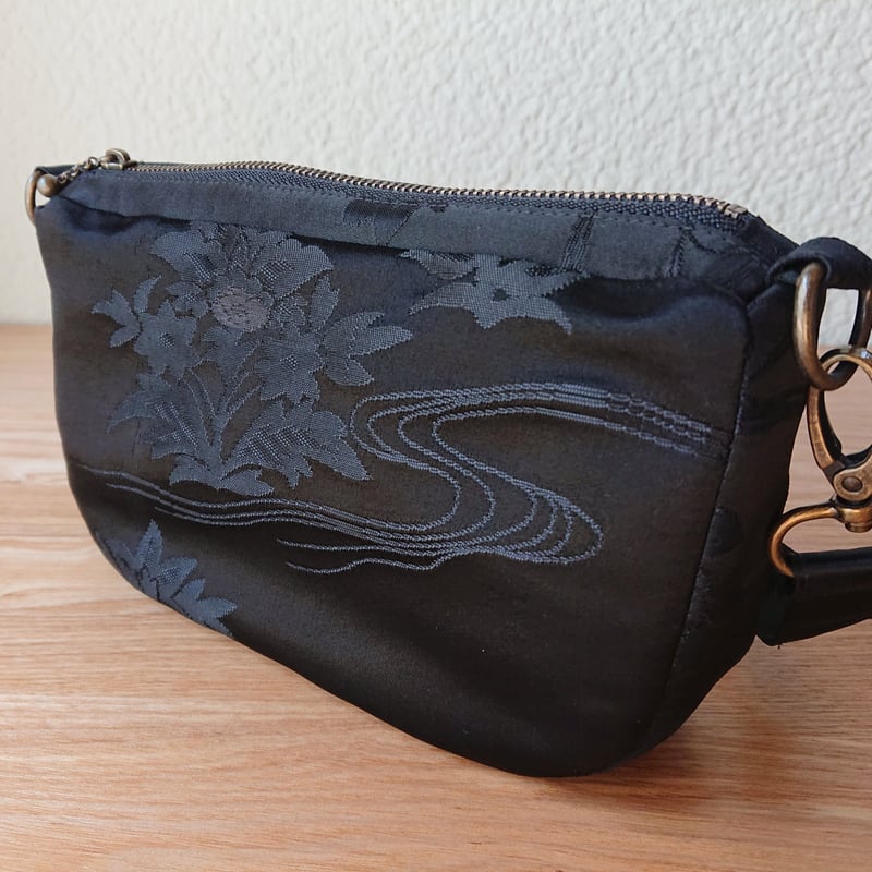 着物帯で作ったグラニーバッグ（ミニバッグ付き） | *pieni saya*