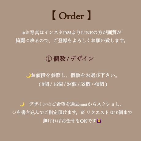 LINE絵文字　オーダー方法