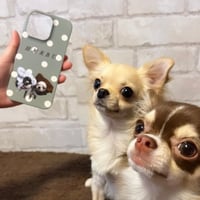 うちの子水玉スマホケース