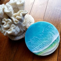 レジンアート 【琉球漆喰×OKINAWAN OCEAN #80】 Middleサイズ(A3)