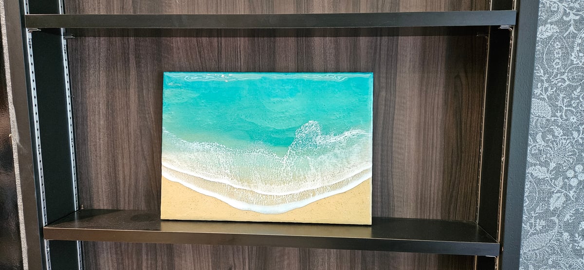 レジンアート(Okinawa Blue・Box type・920×470) コースター レジンアート 雑貨 沖縄 お土産 沖縄限定 オーシャン