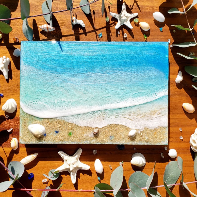 レジンアート 【Small secret beach #3】 Smallサイズ(SM) 15.