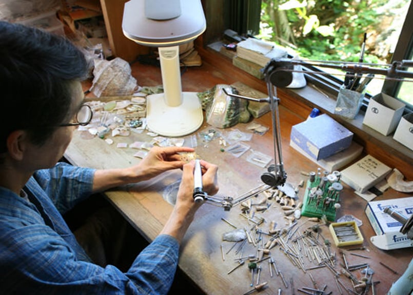 夜光貝リング RS-5 | 貝工房 かざはな