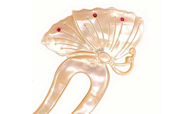 夜光貝かんざし KS-1 | 貝工房 かざはな