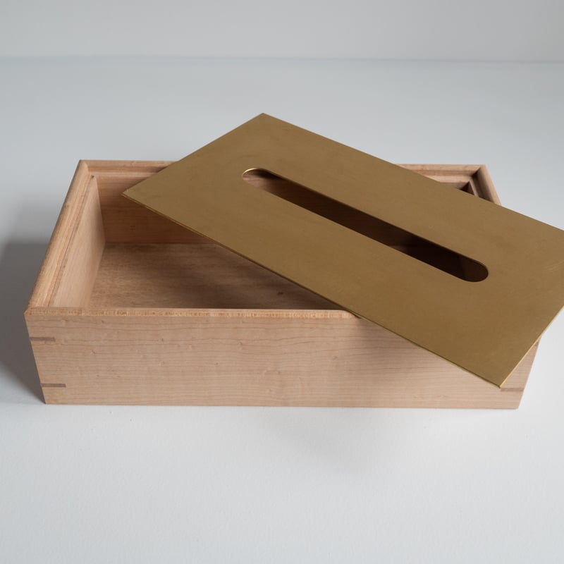 ティッシュケース【ウォールナット】 | HANANOKI FACTORY