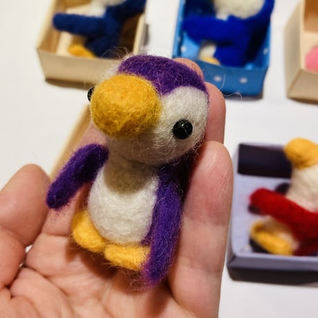 ペンギン羊毛フェルト人形