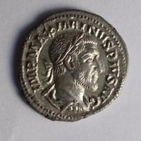 帝政ローマ；ゴルディアヌス3世、アントニニアン銀貨、オーバーフラン 帝政ローマ；ゴルディアヌス3世、アントニニアン銀貨、オーバー