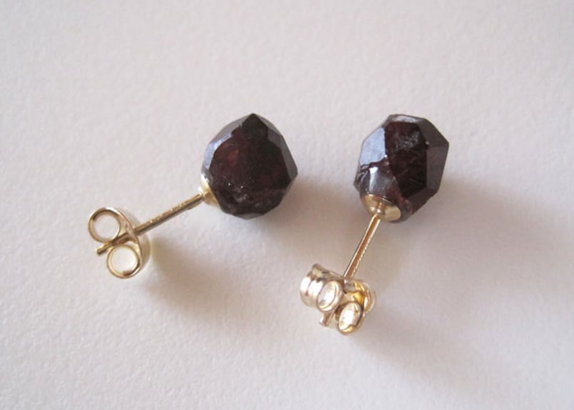 アバロンシェルネモフィラカービング＆ガーネットのピアス他　14kgf アバロンシェルネモフィラカービング＆ガーネットのピアス他