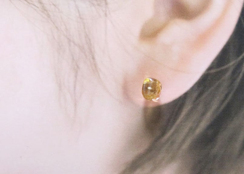 インペリアルトパーズのピアス 14kgf | Pomme