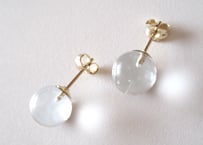 カバンサイトの原石ピアス/カヴァンサイト/india 14kgf | Pomme
