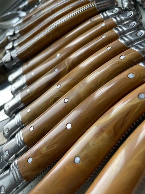 24本組オリーブマーブル色ナイフ6本+フォーク6本+スプーン 24本組オリーブマーブル色ナイフ6本+フォーク6本+スプーン