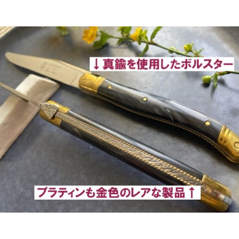 特別品】アンティークLaguioleラギオール ナイフ2.5mm幅ステンレス2本