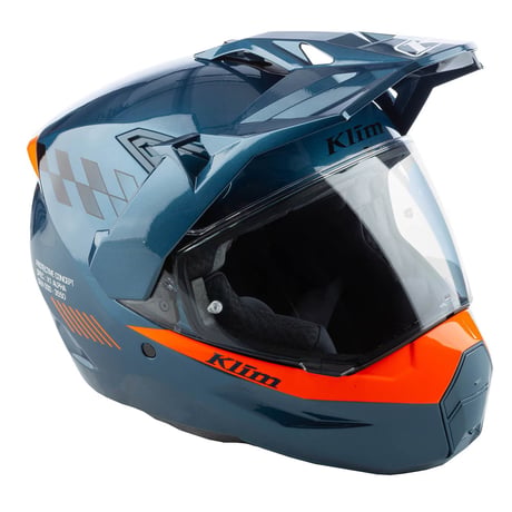 X1 ALPHA HELMET ECE/DOT<GLOSS CONCEPT PETROL - STRIKE ORANGE>