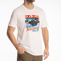 SNOWCREST TRI-BLEND TEE<WHITE - IMPERIAL BLUE>