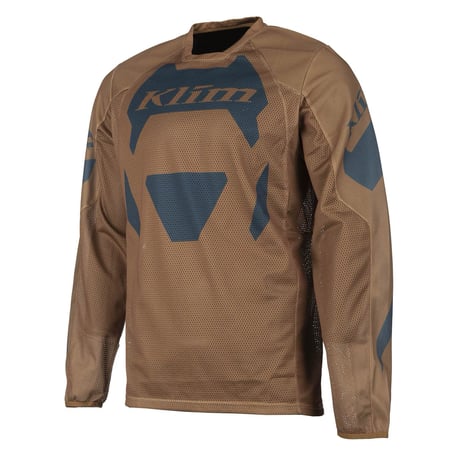 MOJAVE JERSEY<QUEST GOLDEN BROWN - PETROL>