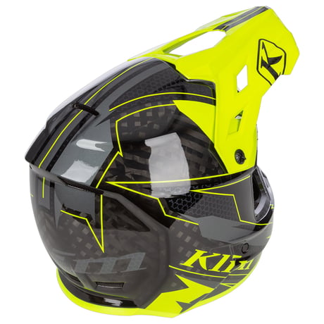 F3 CARBON HELMET ECE<VELOCITY BLACK - HI-VIS>