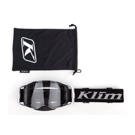 EDGE OFF-ROAD GOGGLE<FOCUS METALLIC SILVER CLEAR LENS>