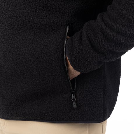 HIGH PILE JACKET<BLACK>