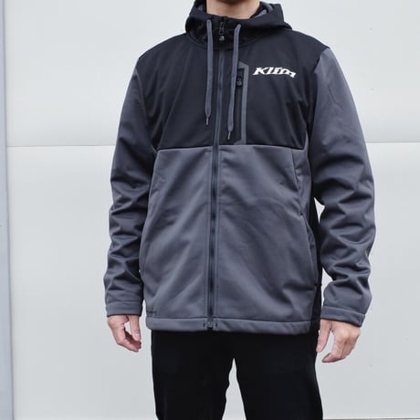 TRANSITION HOODIE< BLACK - ASPHALT>