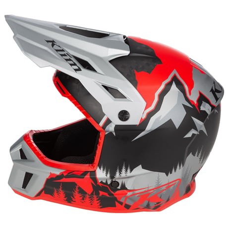【取寄商品】F3 CARBON HELMET ECE<DNA FIERY RED - MONUMENT GRAY>