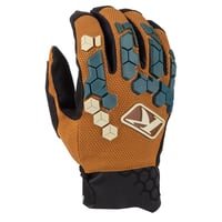 DAKAR GLOVE<GOLDEN BROWN - PETROL>