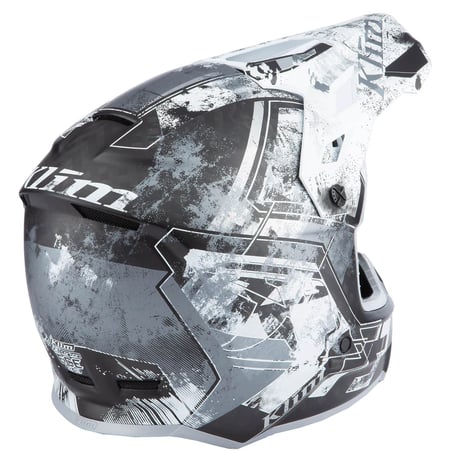 F3 CARBON HELMET ECE<UNRULY BLACK - WHITE>