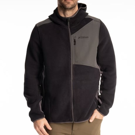 TETON CREST FLEECE HOODIE<BLACK - ASPHALT>
