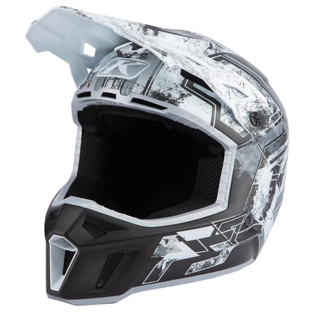 F3 CARBON HELMET ECE<UNRULY BLACK - WHITE>