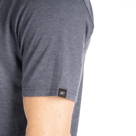 RIDE THERAPY TRI-BLEND TEE<NAVY FROST - GOLDEN BROWN>