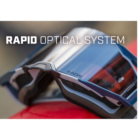 RAGE OFF-ROAD GOGGLE<BLACK CLEAR LENS>