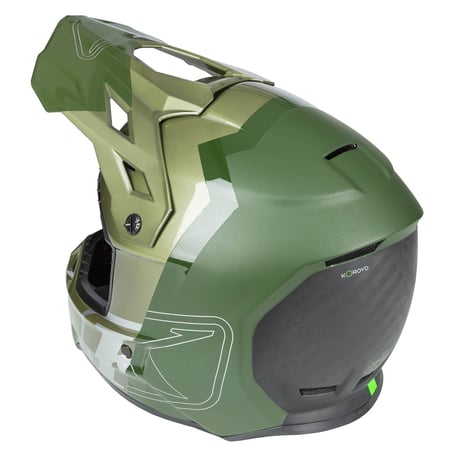 【取寄商品】F3 CARBON PRO OFF-ROAD HELMET ECE<TILT GLOSS RIFLE GREEN - OIL GREEN>