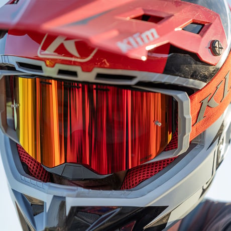 EDGE OFF-ROAD GOGGLE<FOCUS METALLIC SILVER CLEAR LENS>