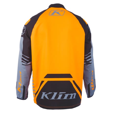 【取寄商品】REVOLT 1/4 ZIP PULLOVER<BLACK - STRIKE ORANGE>