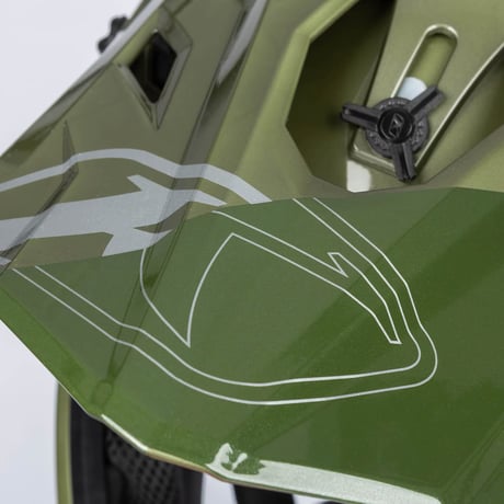 【取寄商品】F3 CARBON PRO OFF-ROAD HELMET ECE<TILT GLOSS RIFLE GREEN - OIL GREEN>
