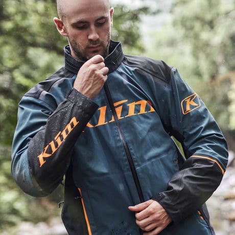 ENDURO S4 JACKET<PETROL - STRIKE ORANGE>
