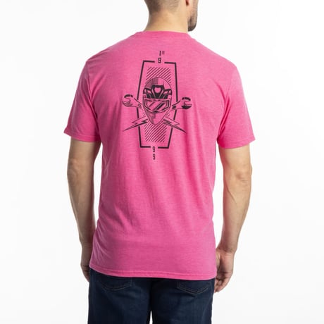 PETROL TRI-BLEND TEE<FUCHSIA FROST - BLACK>