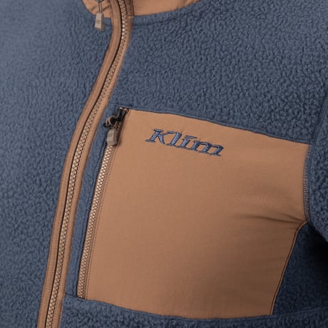 HIGH PILE JACKET<INSIGNIA BLUE - COCOA BROWN>