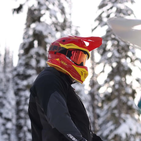 【取寄商品】ATMOSPHERE HELMET<Flamin Hot - Gloss Finish>　snow向け