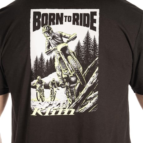SADDLE MOUNTAIN TRI-BLEND TEE<BLACK - HI-VIS>