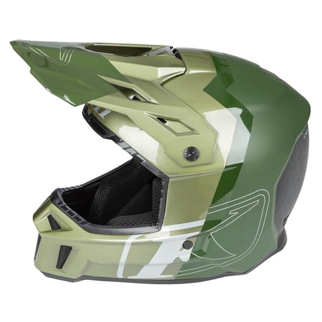 【取寄商品】F3 CARBON PRO OFF-ROAD HELMET ECE<TILT GLOSS RIFLE GREEN - OIL GREEN>