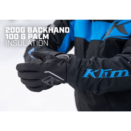 KLIMATE GLOVE<BLACK - ELECTRIC BLUE LEMONADE>