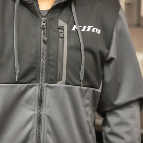 TRANSITION HOODIE< BLACK - ASPHALT>
