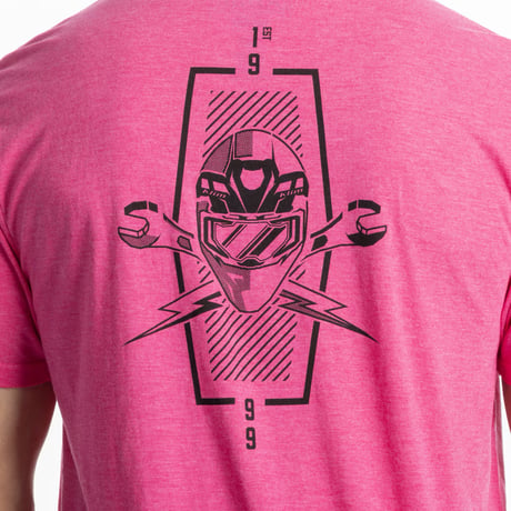 PETROL TRI-BLEND TEE<FUCHSIA FROST - BLACK>