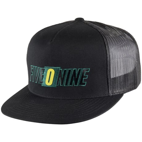 FIVE O NINE FLAT BILLED TRUCKER HAT<Black>