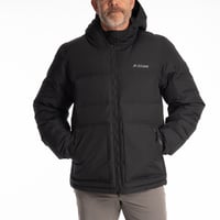 SAWTOOTH DOWN HOODED JACKET<BLACK>