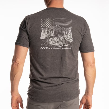 FRONTIER TRI-BLEND TEE<HEATHERED CHARCOAL - HIGH-RISE>