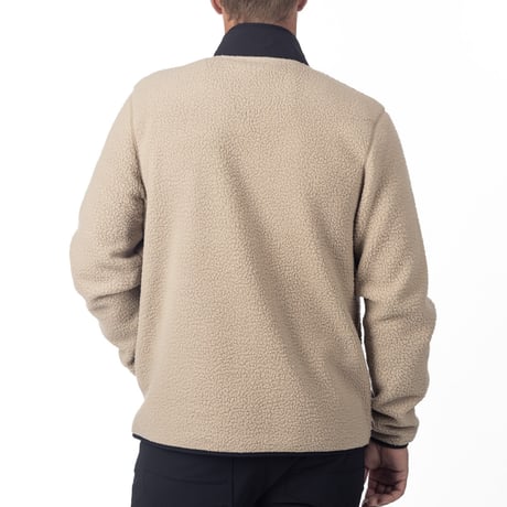 HIGH PILE JACKET<MONTANA TAN - BLACK>