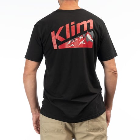 MOUNTAIN PEAK TRI-BLEND TEE<BLACK - CHILI PEPPER>